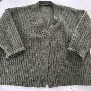 Jenni Kayne Olive Green Cocoon Cardigan